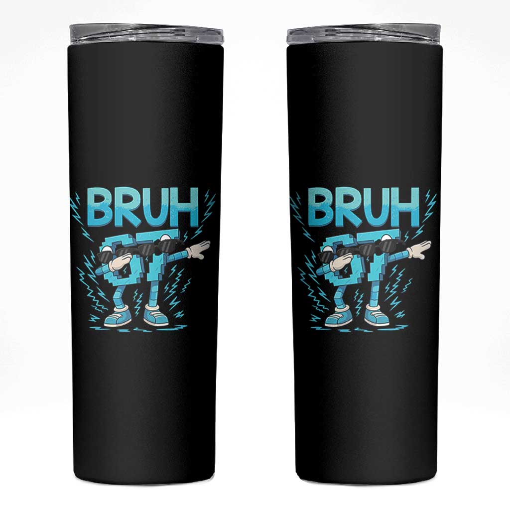 67 Bruh Meme Skinny Tumbler Funny Six Seven Italian Brainrot - Wonder Print Shop