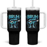 67 Bruh Meme Tumbler With Handle Funny Six Seven Italian Brainrot - Wonder Print Shop