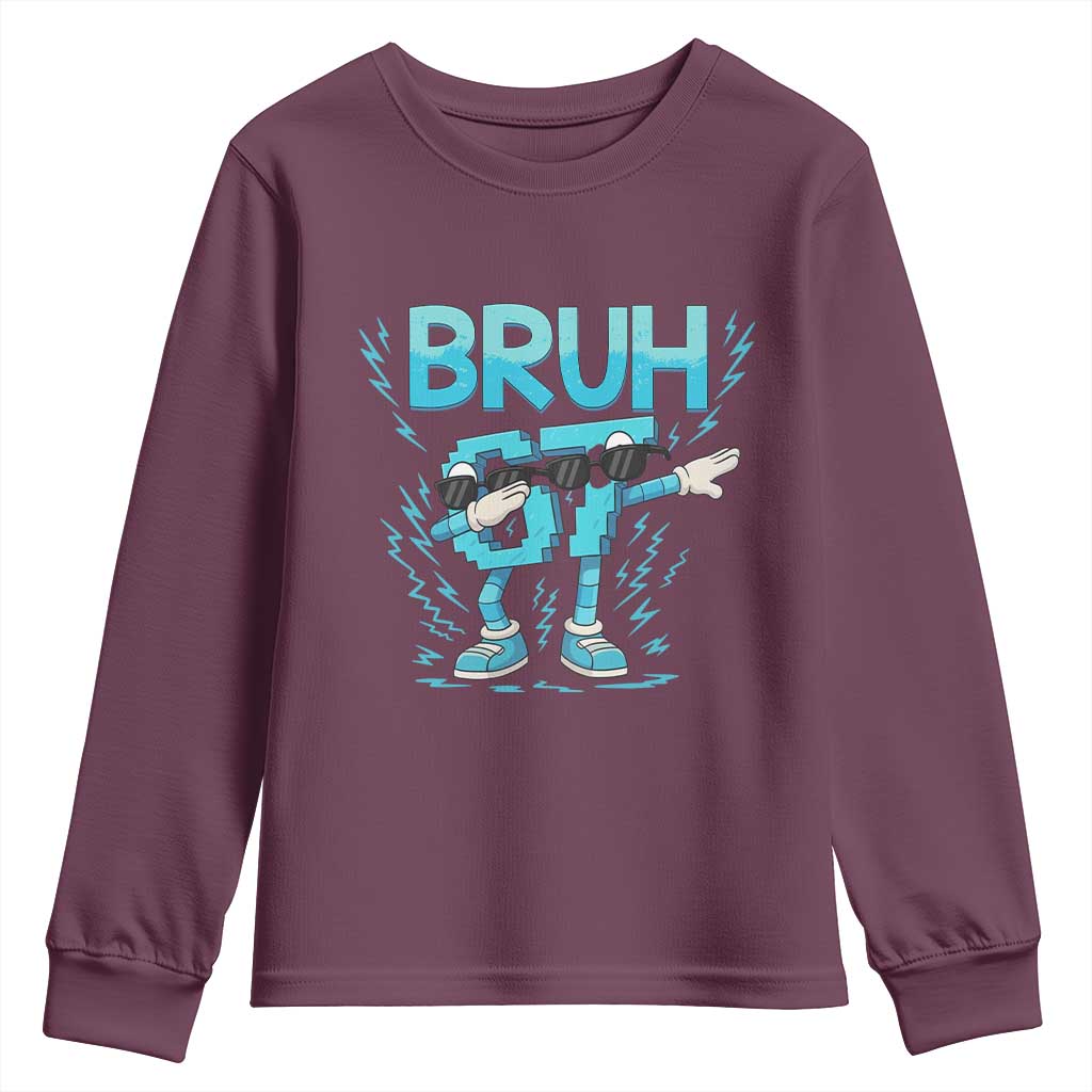 67 Bruh Meme Youth Sweatshirt Funny Six Seven Italian Brainrot - Wonder Print Shop
