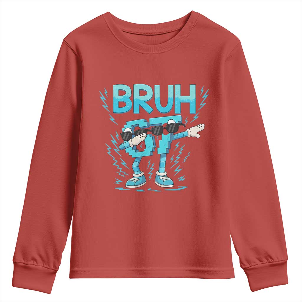 67 Bruh Meme Youth Sweatshirt Funny Six Seven Italian Brainrot - Wonder Print Shop