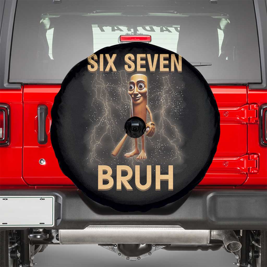 67 Bruh Meme Spare Tire Cover Funny Six Seven Tung Tung Sahur - Wonder Print Shop