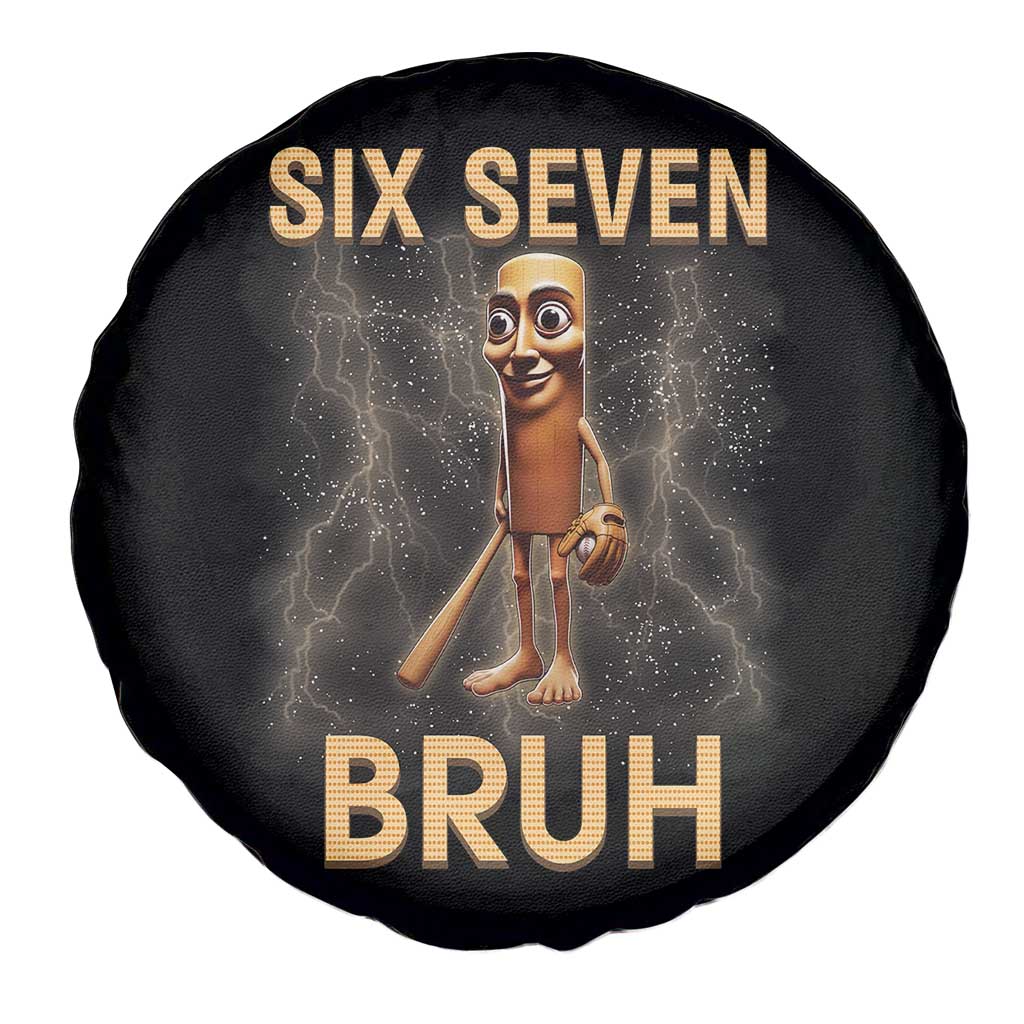 67 Bruh Meme Spare Tire Cover Funny Six Seven Tung Tung Sahur - Wonder Print Shop