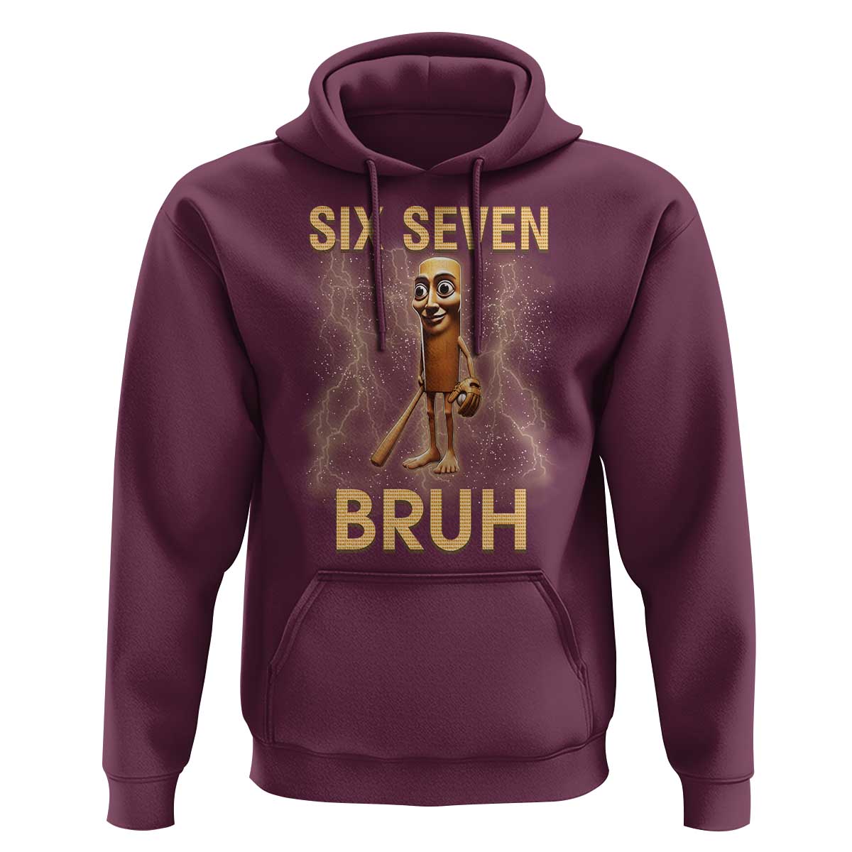 67 Bruh Meme Hoodie Funny Six Seven Tung Tung Sahur - Wonder Print Shop