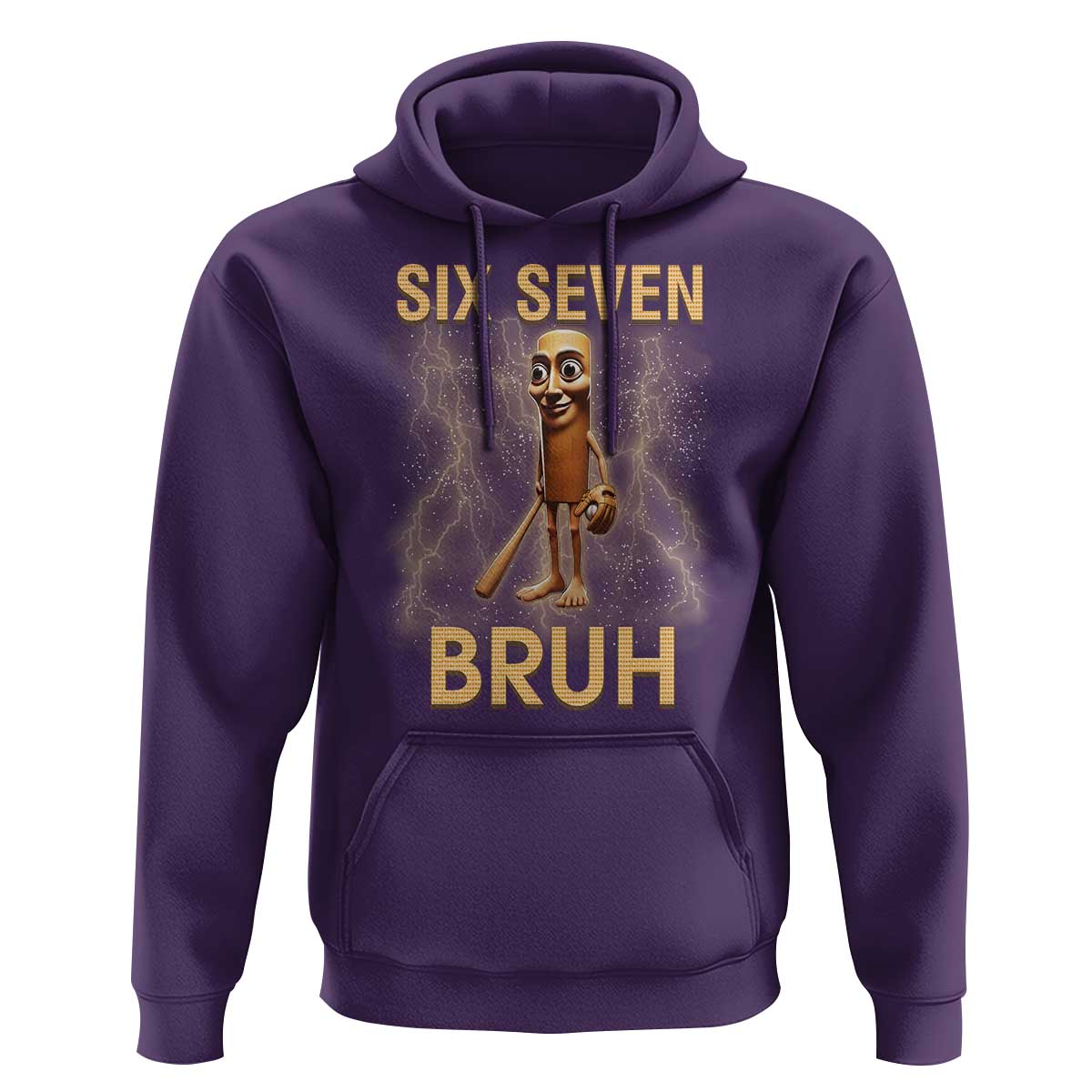 67 Bruh Meme Hoodie Funny Six Seven Tung Tung Sahur - Wonder Print Shop