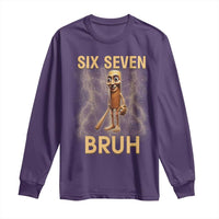 67 Bruh Meme Long Sleeve Shirt Funny Six Seven Tung Tung Sahur - Wonder Print Shop
