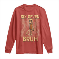67 Bruh Meme Long Sleeve Shirt Funny Six Seven Tung Tung Sahur - Wonder Print Shop
