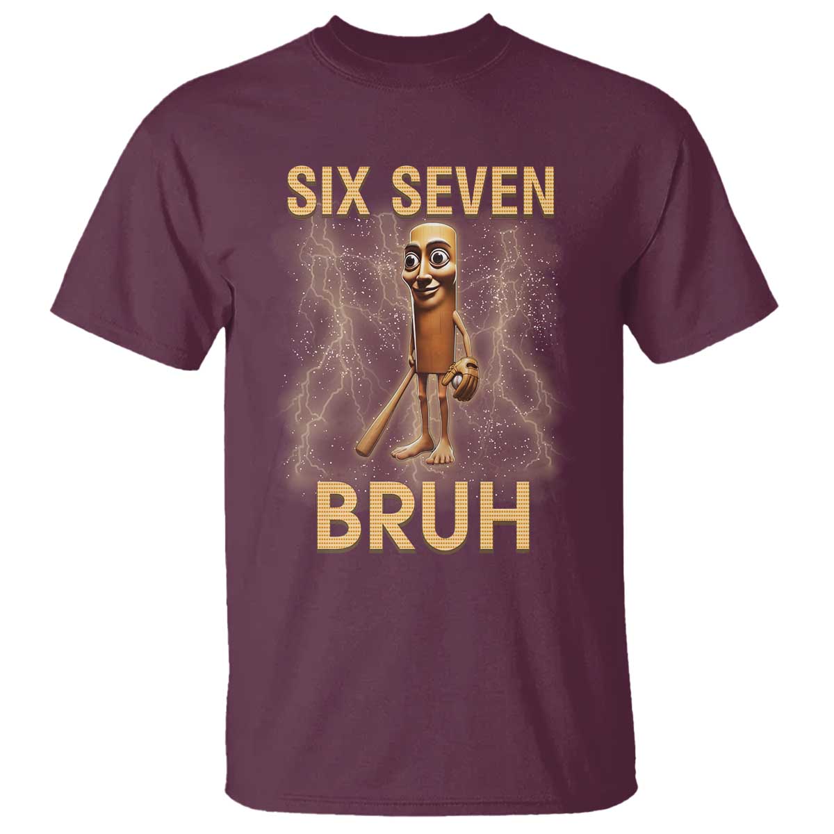 67 Bruh Meme T Shirt Funny Six Seven Tung Tung Sahur - Wonder Print Shop