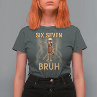 67 Bruh Meme T Shirt For Women Funny Six Seven Tung Tung Sahur - Wonder Print Shop