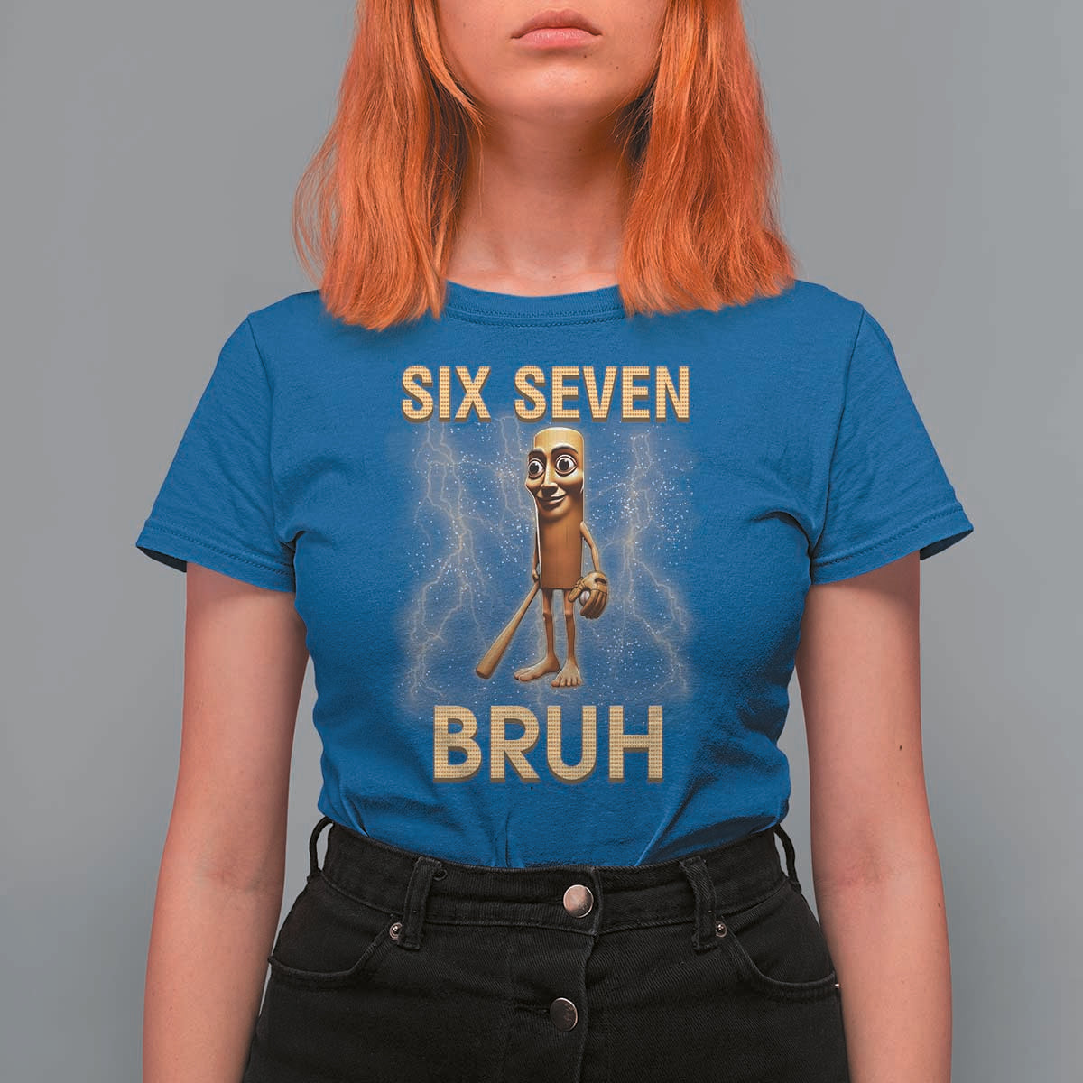 67 Bruh Meme T Shirt For Women Funny Six Seven Tung Tung Sahur - Wonder Print Shop