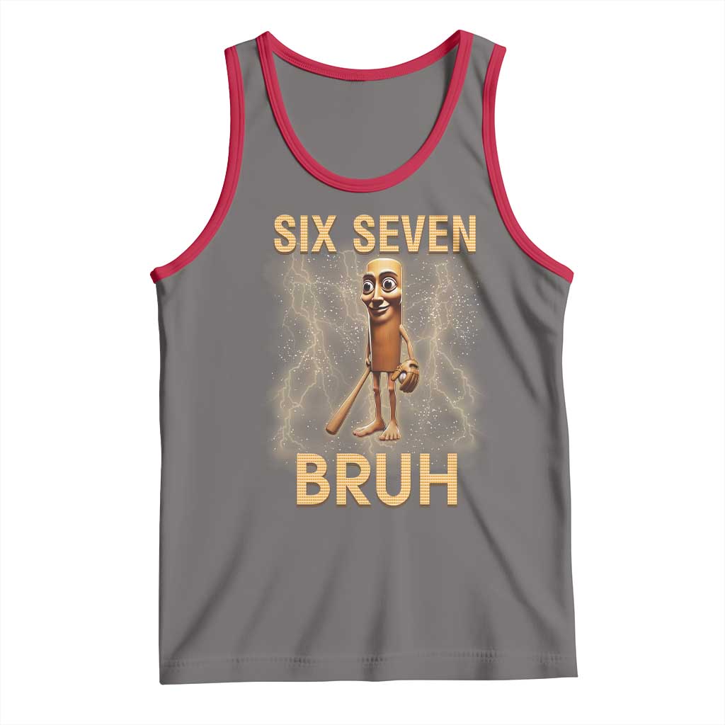 67 Bruh Meme Tank Top Funny Six Seven Tung Tung Sahur - Wonder Print Shop