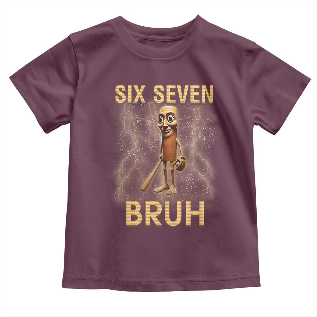 67 Bruh Meme Toddler T Shirt Funny Six Seven Tung Tung Sahur - Wonder Print Shop