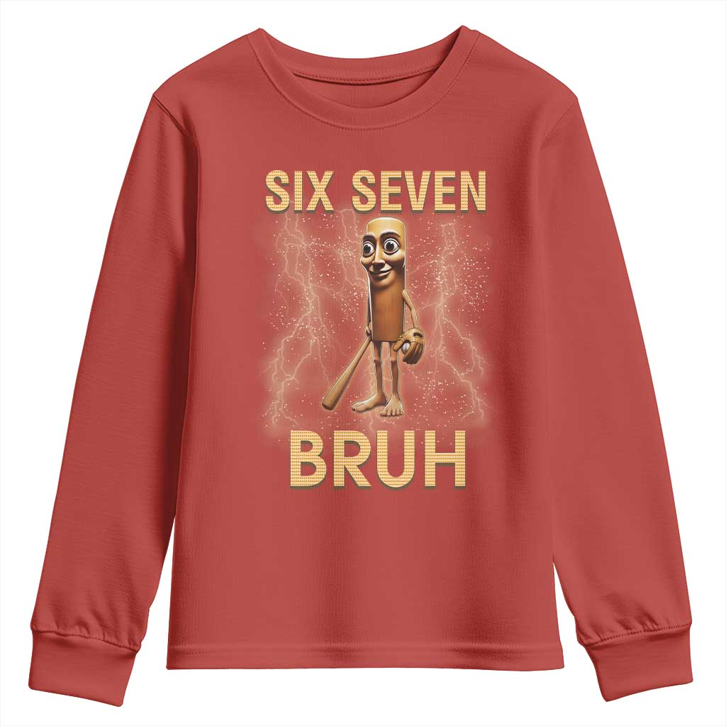 67 Bruh Meme Youth Sweatshirt Funny Six Seven Tung Tung Sahur - Wonder Print Shop