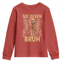 67 Bruh Meme Youth Sweatshirt Funny Six Seven Tung Tung Sahur - Wonder Print Shop