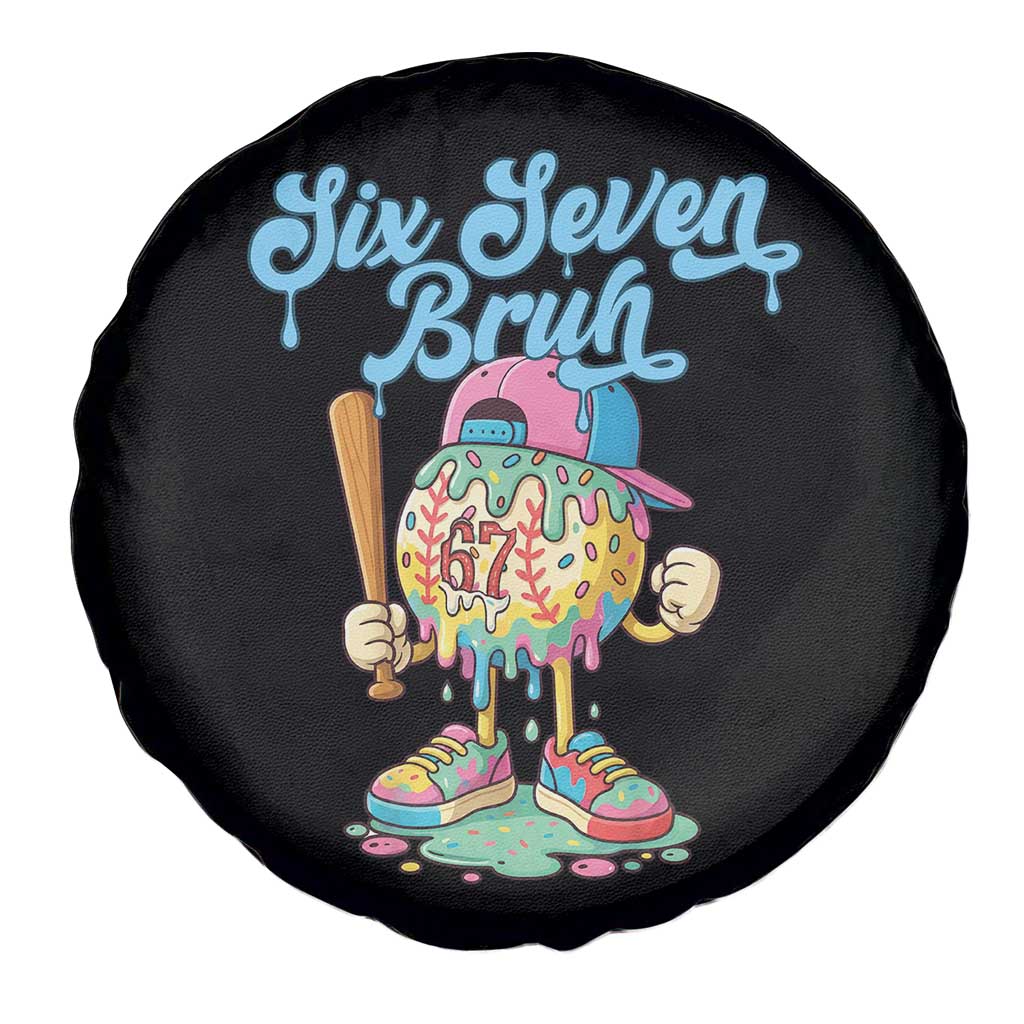67 Bruh Meme Spare Tire Cover Ice Cream Drip Baseball Sport - Wonder Print Shop