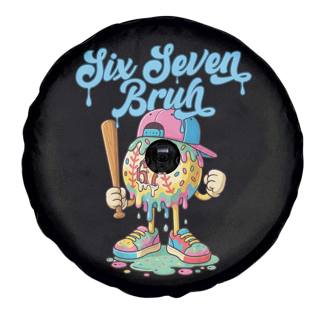 67 Bruh Meme Spare Tire Cover Ice Cream Drip Baseball Sport - Wonder Print Shop