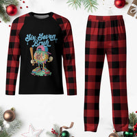 67 Bruh Meme Plaid Pajama Set Ice Cream Drip Baseball Sport - Wonder Print Shop