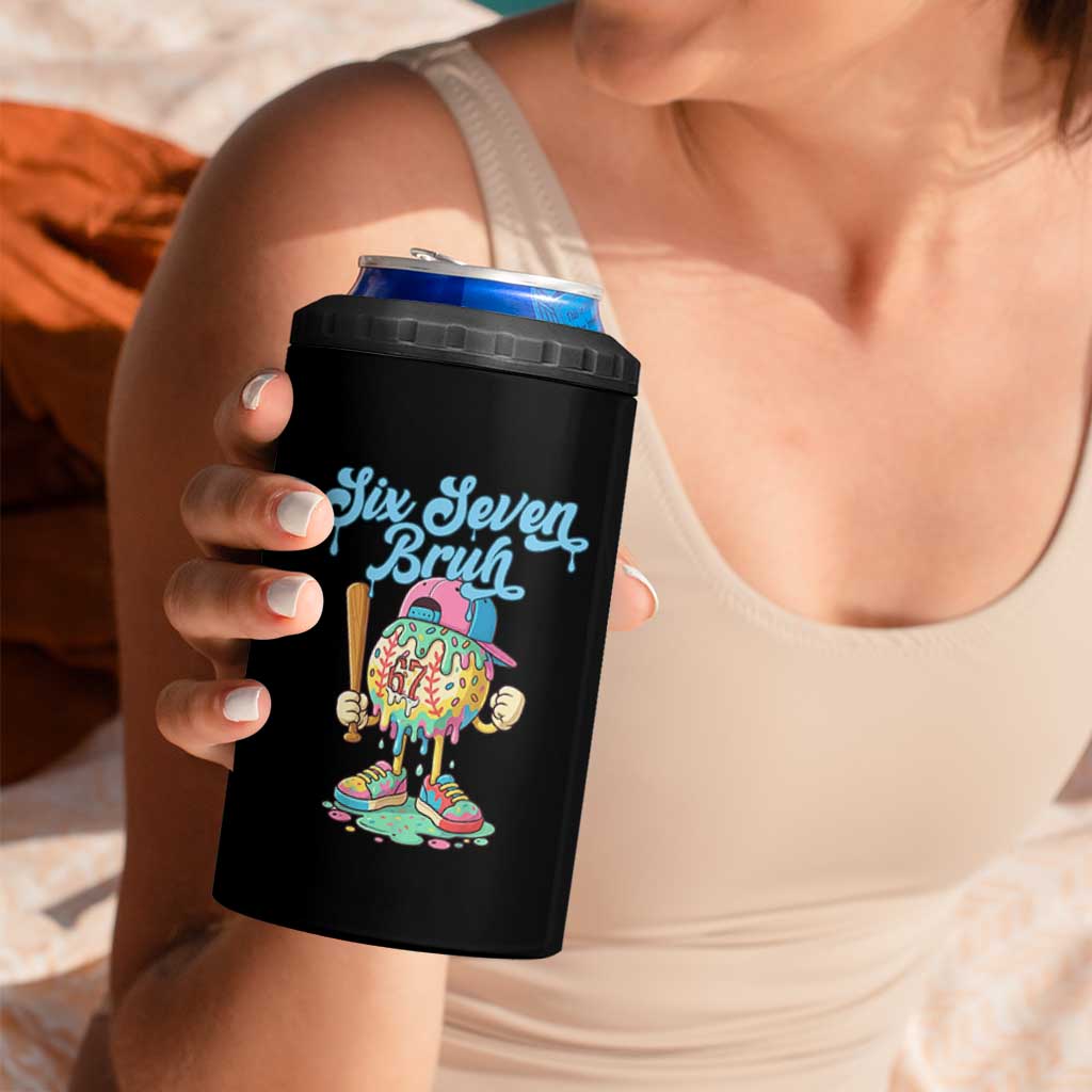 67 Bruh Meme 4 in 1 Can Cooler Tumbler Ice Cream Drip Baseball Sport - Wonder Print Shop