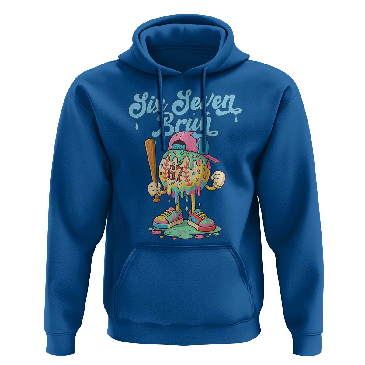 67 Bruh Meme Hoodie Ice Cream Drip Baseball Sport - Wonder Print Shop