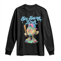 67 Bruh Meme Long Sleeve Shirt Ice Cream Drip Baseball Sport - Wonder Print Shop