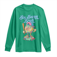67 Bruh Meme Long Sleeve Shirt Ice Cream Drip Baseball Sport - Wonder Print Shop