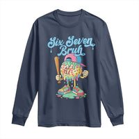 67 Bruh Meme Long Sleeve Shirt Ice Cream Drip Baseball Sport - Wonder Print Shop