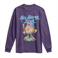 67 Bruh Meme Long Sleeve Shirt Ice Cream Drip Baseball Sport - Wonder Print Shop