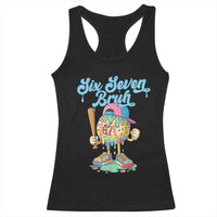 67 Bruh Meme Racerback Tank Top Ice Cream Drip Baseball Sport - Wonder Print Shop