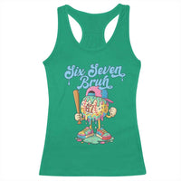 67 Bruh Meme Racerback Tank Top Ice Cream Drip Baseball Sport - Wonder Print Shop