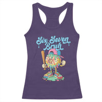 67 Bruh Meme Racerback Tank Top Ice Cream Drip Baseball Sport - Wonder Print Shop