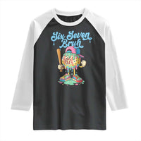 67 Bruh Meme Raglan Shirt Ice Cream Drip Baseball Sport - Wonder Print Shop