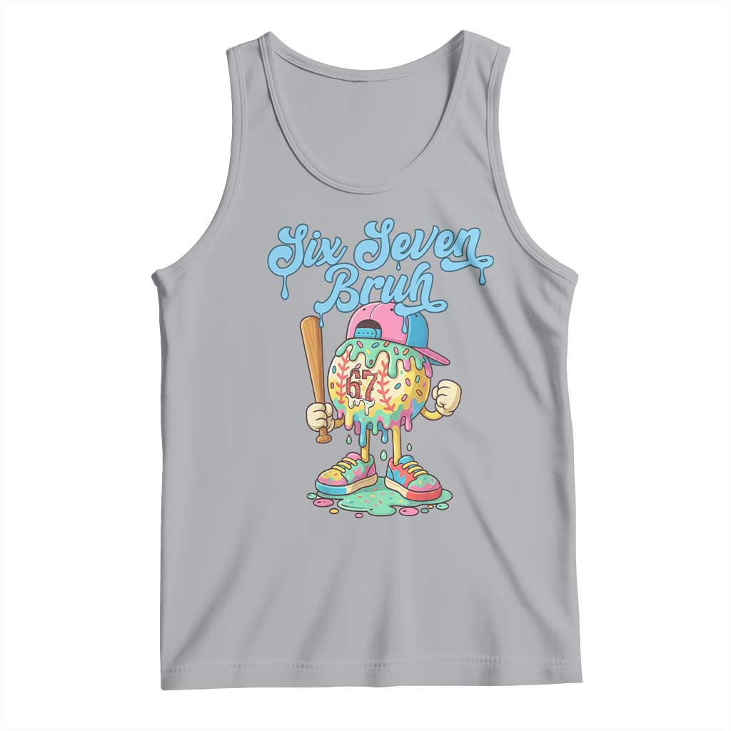 67 Bruh Meme Tank Top Ice Cream Drip Baseball Sport - Wonder Print Shop