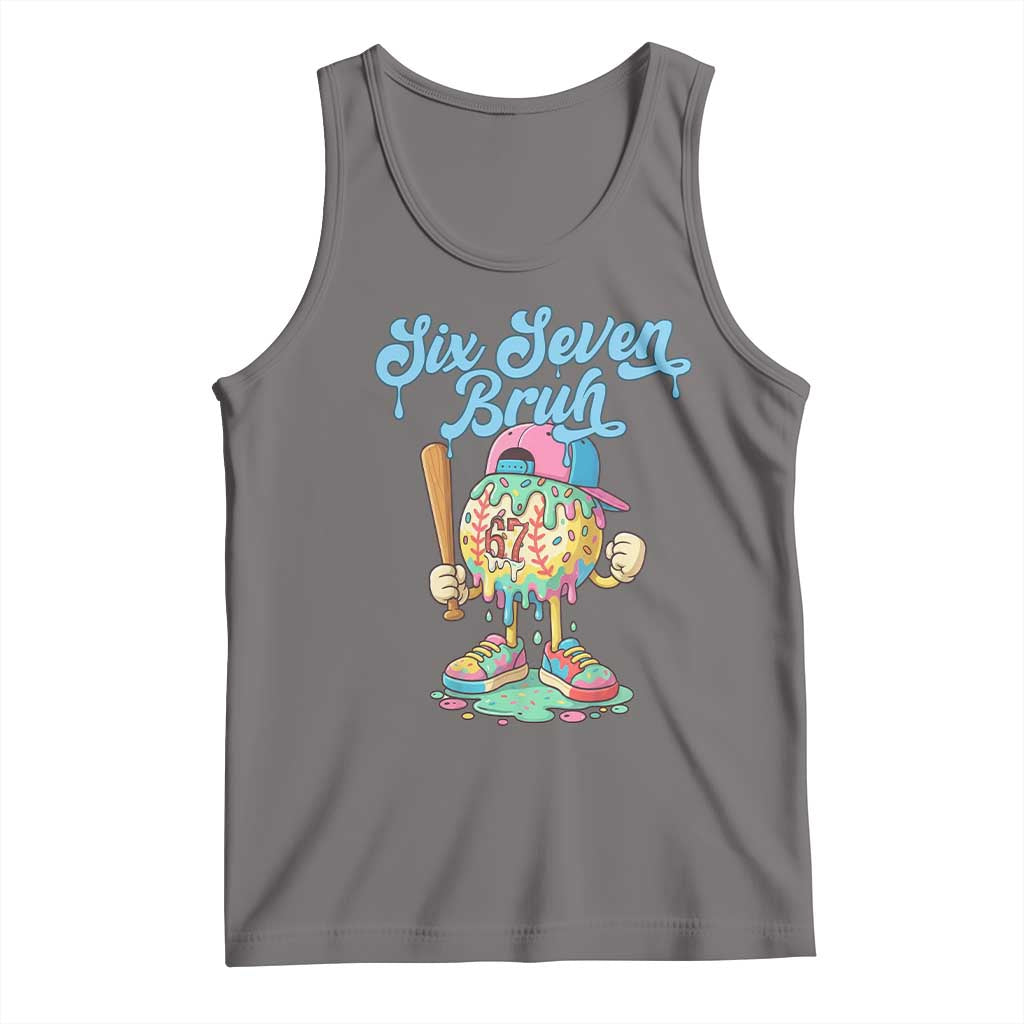 67 Bruh Meme Tank Top Ice Cream Drip Baseball Sport - Wonder Print Shop