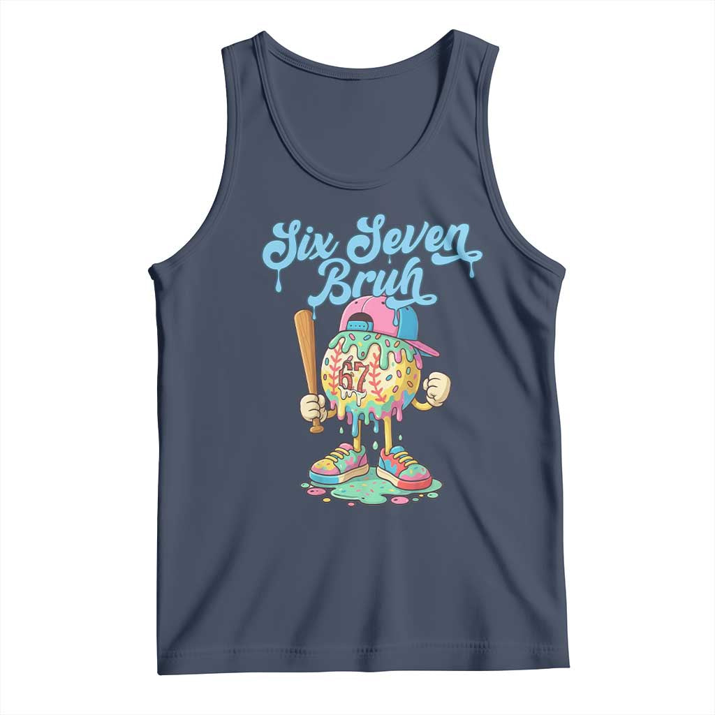 67 Bruh Meme Tank Top Ice Cream Drip Baseball Sport - Wonder Print Shop