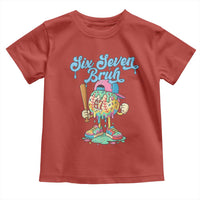 67 Bruh Meme Toddler T Shirt Ice Cream Drip Baseball Sport - Wonder Print Shop