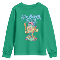 67 Bruh Meme Youth Sweatshirt Ice Cream Drip Baseball Sport - Wonder Print Shop