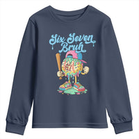 67 Bruh Meme Youth Sweatshirt Ice Cream Drip Baseball Sport - Wonder Print Shop