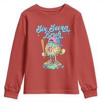 67 Bruh Meme Youth Sweatshirt Ice Cream Drip Baseball Sport - Wonder Print Shop