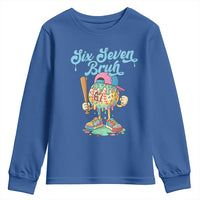 67 Bruh Meme Youth Sweatshirt Ice Cream Drip Baseball Sport - Wonder Print Shop