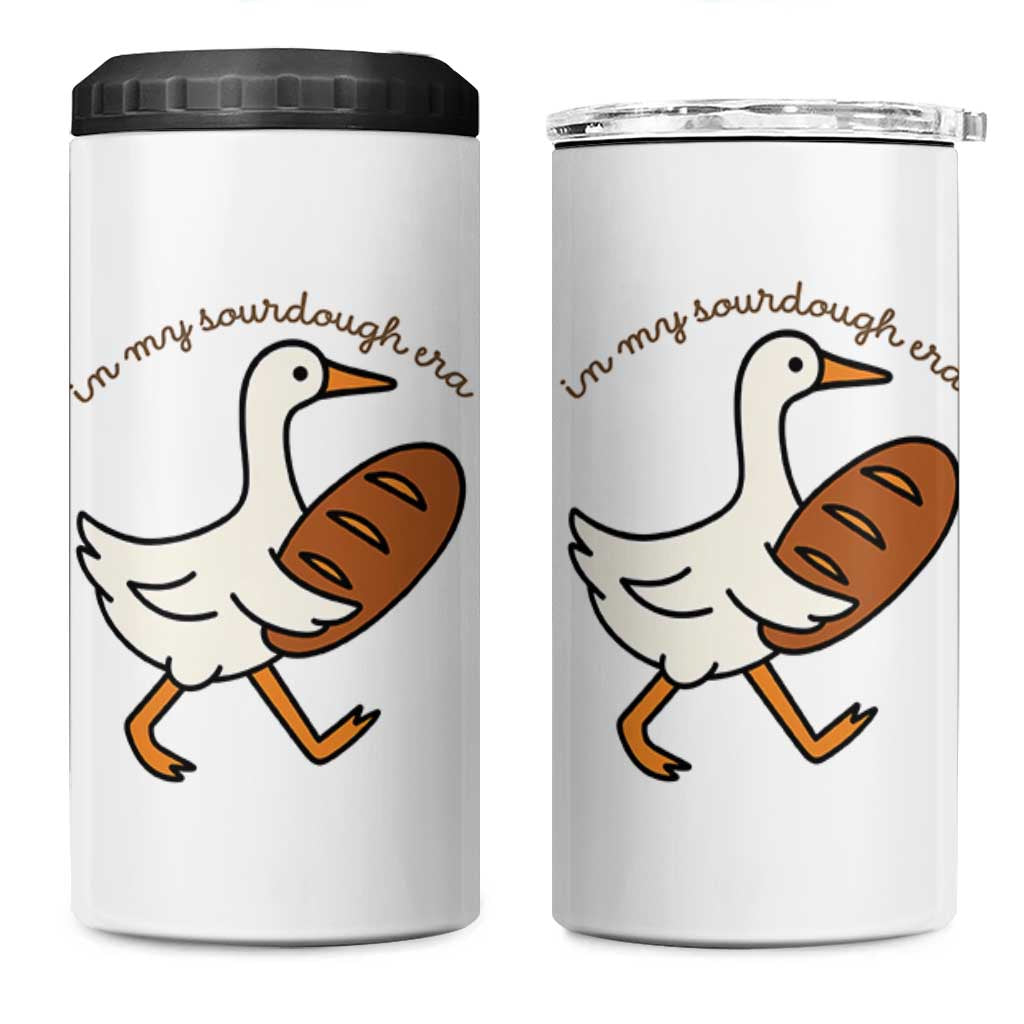 In My Sourdough Era 4 in 1 Can Cooler Tumbler Funny Silly Goose Sourdough - Wonder Print Shop