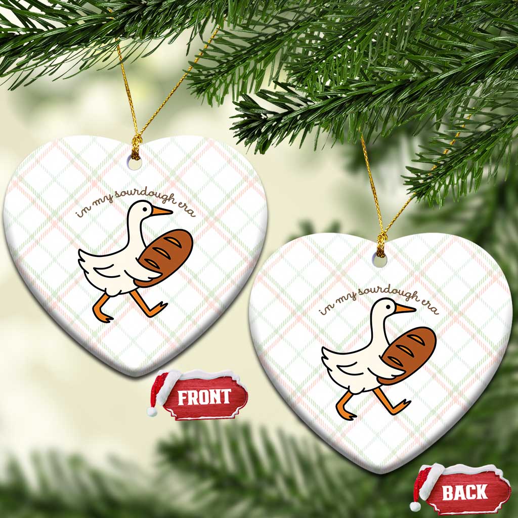 In My Sourdough Era Ceramic Ornament Funny Silly Goose Sourdough - Wonder Print Shop