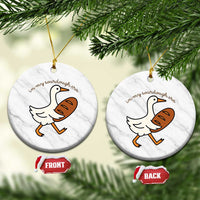 In My Sourdough Era Ceramic Ornament Funny Silly Goose Sourdough - Wonder Print Shop