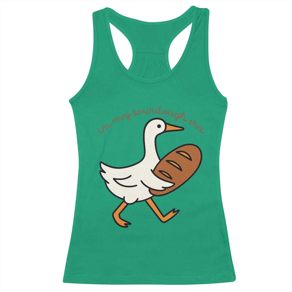 In My Sourdough Era Racerback Tank Top Funny Silly Goose Sourdough - Wonder Print Shop