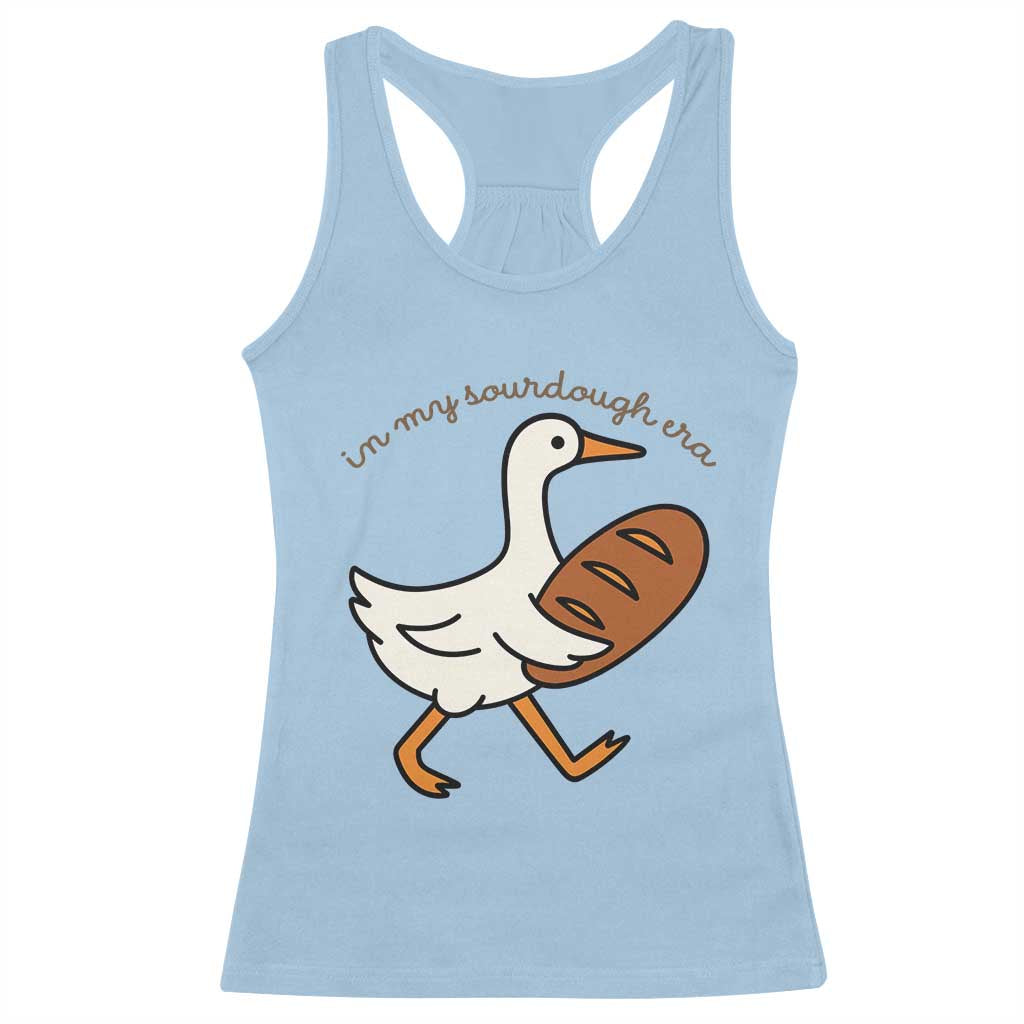 In My Sourdough Era Racerback Tank Top Funny Silly Goose Sourdough - Wonder Print Shop
