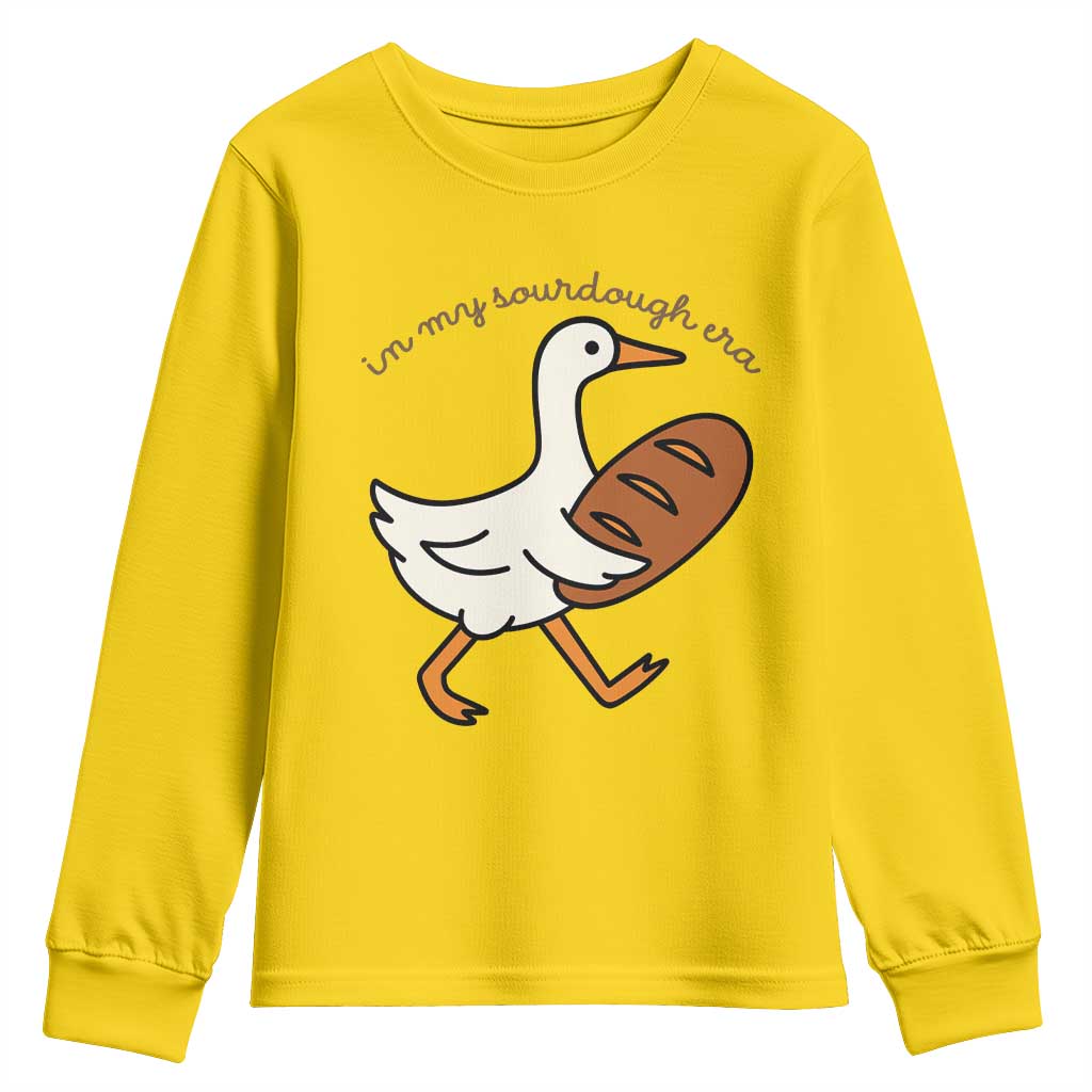 In My Sourdough Era Youth Sweatshirt Funny Silly Goose Sourdough - Wonder Print Shop