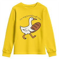 In My Sourdough Era Youth Sweatshirt Funny Silly Goose Sourdough - Wonder Print Shop