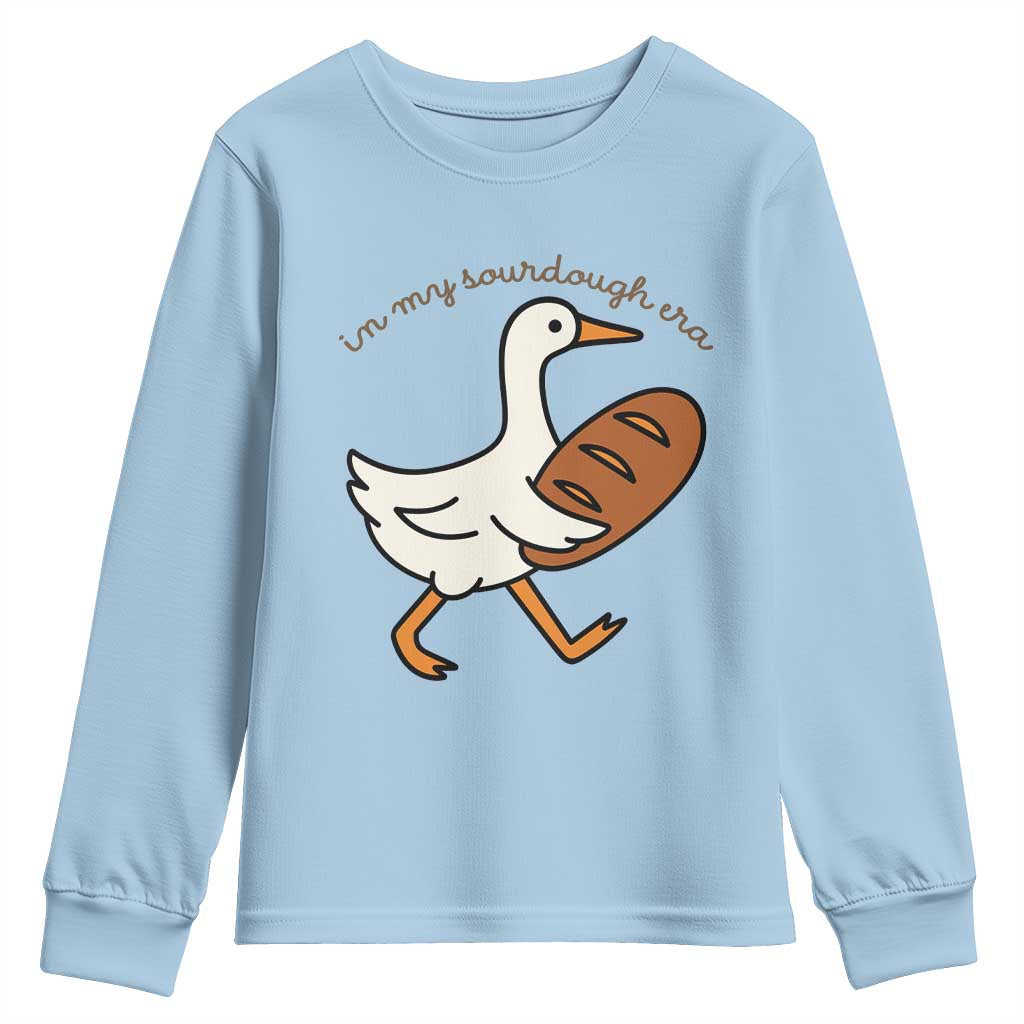 In My Sourdough Era Youth Sweatshirt Funny Silly Goose Sourdough - Wonder Print Shop
