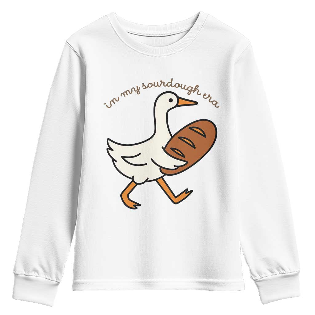 In My Sourdough Era Youth Sweatshirt Funny Silly Goose Sourdough - Wonder Print Shop