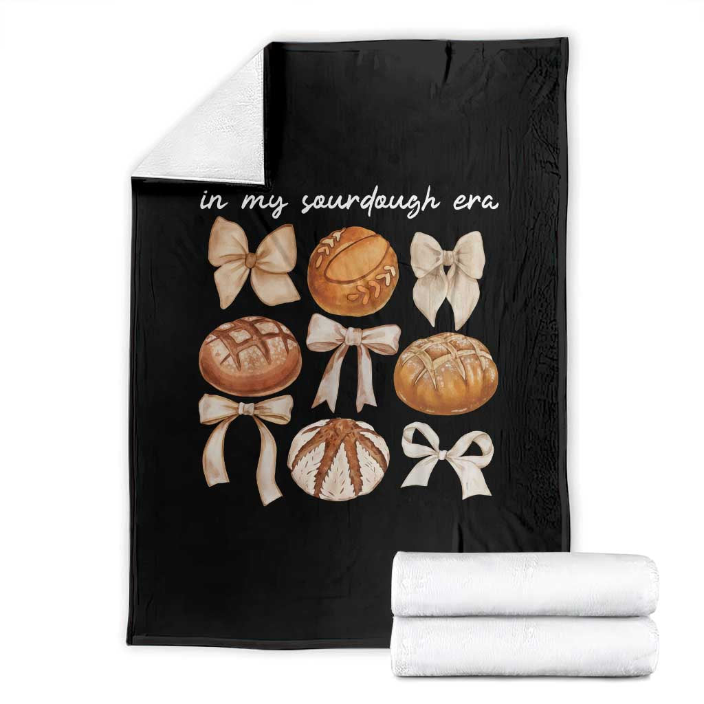 In My Sourdough Era Throw Blanket Coquette Bows Baking Bread Lover - Wonder Print Shop
