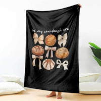 In My Sourdough Era Throw Blanket Coquette Bows Baking Bread Lover - Wonder Print Shop