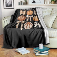 In My Sourdough Era Throw Blanket Coquette Bows Baking Bread Lover - Wonder Print Shop